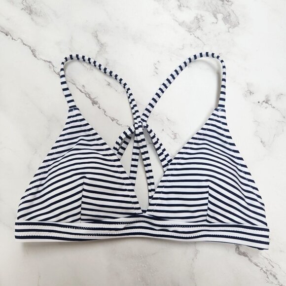 Cupshe Hit Summer Nautical Striped Bikini Top Women's S - Picture 3 of 6